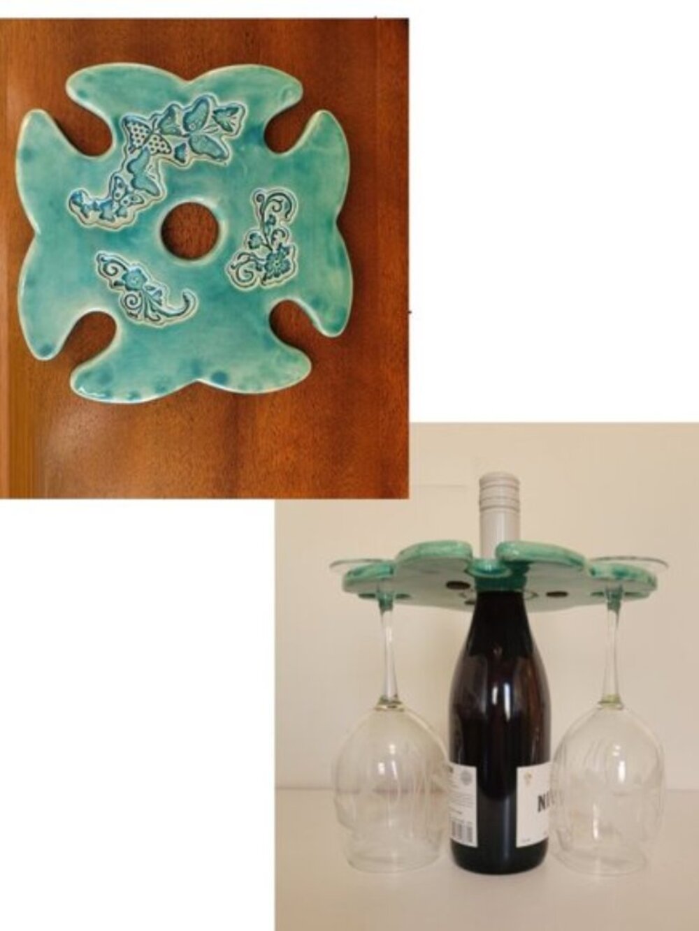 Carrie Torres - Original Floral Butterfly Wine Carousel